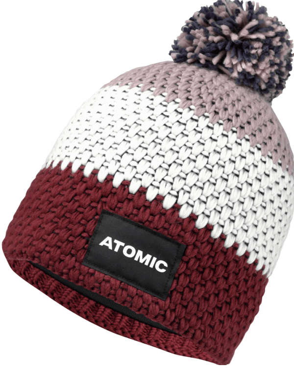 KAPA ATOMIC ALPS KIDS BEANIE roza/bijela/bordo